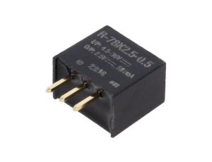 Przetwornica DC/DC, Uwej: 4,5...36VDC, Uwyj: 2,5VDC, 0,5A, THT, R-78K2.5-0.5