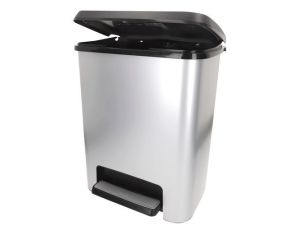 KETER KOSZ NA ŚMIECI COMPATTA STYLE STEEL 25L SREBRNY