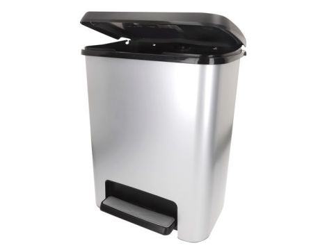 KETER KOSZ NA ŚMIECI COMPATTA STYLE STEEL 25L SREBRNY