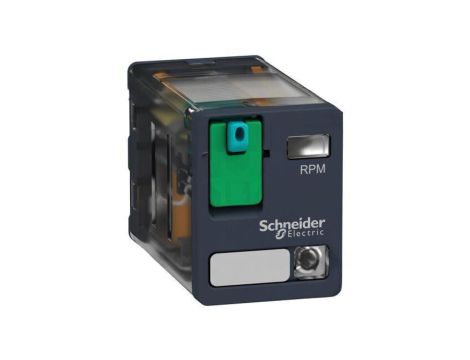 Przekaźnik elektromagnetyczny, przemysłowy, podstawka, z konfiguracją styków DPDT, RPM22BD