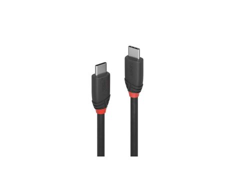 Kabel USB 3.2 typu C o długości 1 m, 20 Gb/s, 60 W PD, Black Line