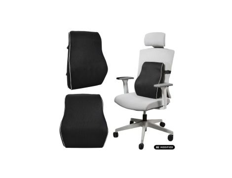 Poduszka lędźwiowa z pianki z pamięcią ksztaltu Promedix , 44*37*12cm, gęstośc gąbki:50D, PR-214
