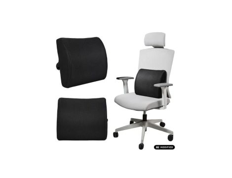 Poduszka lędźwiowa z pianki z pamięcią ksztaltu Promedix, 34*33*12cm, gęstośc gąbki:50D, PR-216