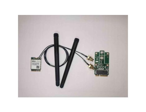 M.2, WiFi6 + BT5.2, 2T2R, z anteną, adapter MiniPCIe PPC-WLAN-D1