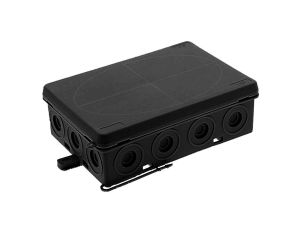 Puszka hermetyczna n/t E14 125X85X43mm pusta IP55 bezhalogenowa czarny 0299-02
