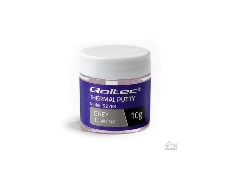 Qoltec Masa wysokoprzewodząca Thermal Putty 10 W/m-K 10g Szara