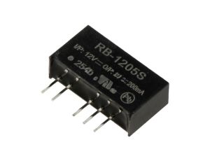 Przetwornica DC/DC, 1W, Uwyj: 5V DC, Iwyj: 0,2A, THT, RB-1205S