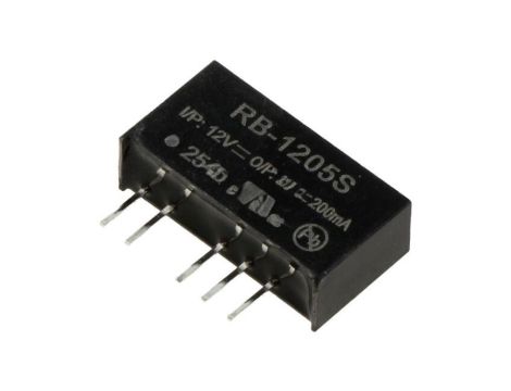 Przetwornica DC/DC, 1W, Uwyj: 5V DC, Iwyj: 0,2A, THT, RB-1205S