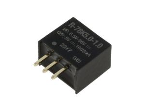 Przetwornica DC/DC, Uwej: 6,5...36VDC, Uwyj: 5VDC, 1A, THT, R-78K5.0-1.0