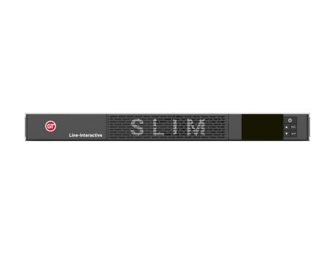 GT UPS SLIM Rack 19” 1U 650VA/420W Line-interactive 4xIEC C13 12V-9Ah
