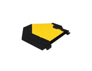 Narożnik lewy 45 Najazd kablowy narożny 5 kanałów ochronny gumowy z otwieraną pokrywą (do 9 ton na oś) / 50cm/ NEKU