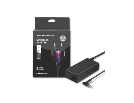 Qoltec Zasilacz do laptopa HP 90W 19.5V 4.62A 4.5*3.0+pin +kabel zasilający