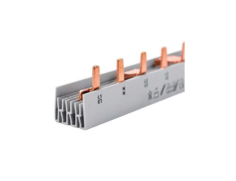 Szyna łączeniowa trzpieniowa MCB typ K 1-biegunowa 16mm2 63A na 57 modułów 1 m MOREK