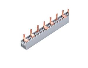 Szyna łączeniowa trzpieniowa MCB typ T 4x2-biegunowa 10mm2 63A na 54 moduły 1 m MOREK
