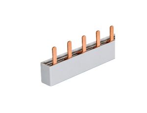Szyna łączeniowa sztyftowa QuickBar typ E 2-biegunowa 10mm2 63A na 6 modułów 102 mm MOREK