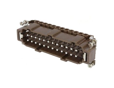 Złącze: HDC męskie 180 C 16A 500V 24+PE rozmiar 104.27 CNEM 24 RY