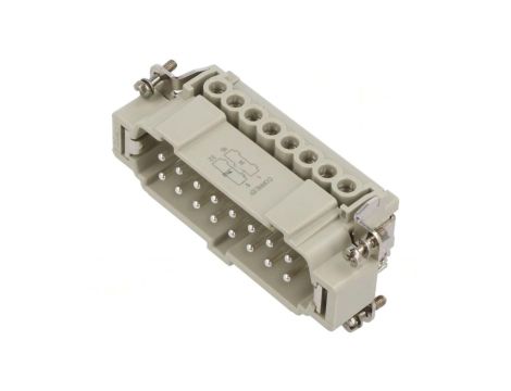 Złącze: HDC wkładka stykowa męskie CNE PIN: 16 16A 600V 16+PE CNEM 16 TN