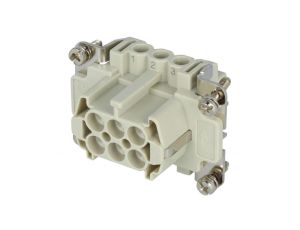 Złącze: HDC żeńskie CNE PIN: 6 16A 500V 6+PE rozmiar 44.27 CNEF 06 T