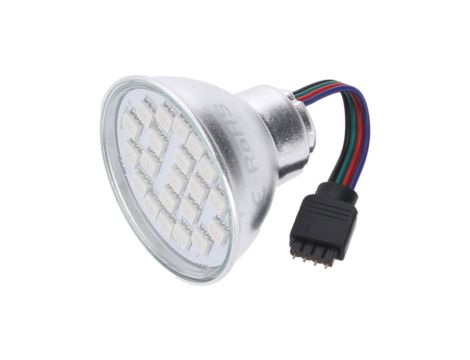 Żarówka LED MR16 PR 3W RGB SMD5050 12V Z PRZEWODEM PR3-MR16-SMD5050-RGB