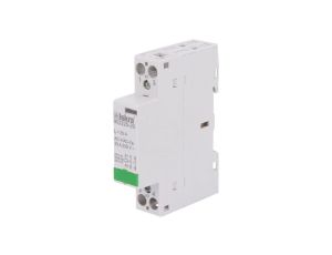 Stycznik 2-biegunowy instalacyjny z konfiguracją styków NO x2 max. 25A 220VDC, 230VAC zaciski śrubowe 30.046.860