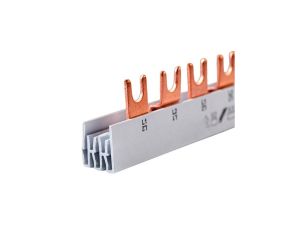 Szyna łączeniowa widełkowa MCB typ L 1-biegunowa 16mm2 63A na 57 modułów 1 m MOREK