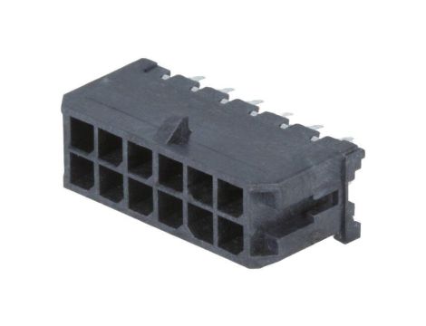 Złącze przewód-płytka, gniazdo, męskie, PIN: 12, Micro-Fit 3.0 43045-1212