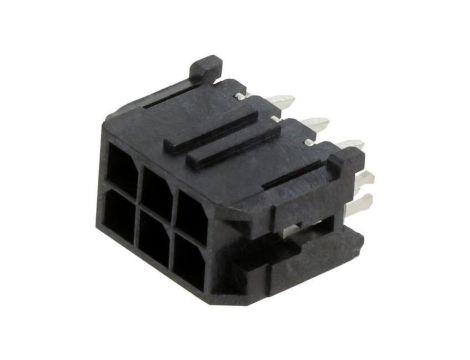 Złącze przewód-płytka, gniazdo, męskie, PIN: 6, Micro-Fit 3.0, 3mm 43045-0624