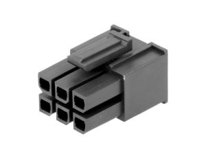 Złącze przewód-przewód/płytka, wtyk, żeńskie, PIN: 6, Mega-Fit 170001-0106