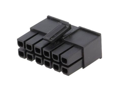 Złącze przewód-przewód/płytka, wtyk, żeńskie, PIN: 12, Mega-Fit 171692-0112
