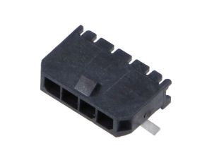 Złącze przewód-płytka, gniazdo, męskie, PIN: 4, Micro-Fit 3.0, 3mm 43650-0413