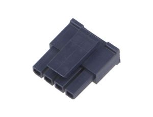 Złącze przewód-płytka, wtyk, żeńskie, PIN: 4, Micro-Fit 3.0, 3mm 43645-0410