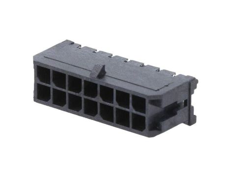 Złącze przewód-płytka, gniazdo, męskie, PIN: 14, Micro-Fit 3.0 43045-1413