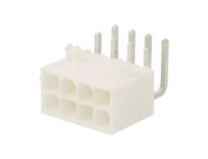 Złącze przewód-płytka, gniazdo, męskie, PIN: 8, Mini-Fit Jr, 13A 39-30-0080
