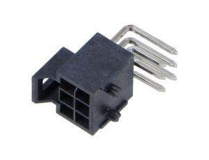 Złącze przewód-płytka, gniazdo, męskie, PIN: 6, Nano-Fit, kątowe 105314-1206