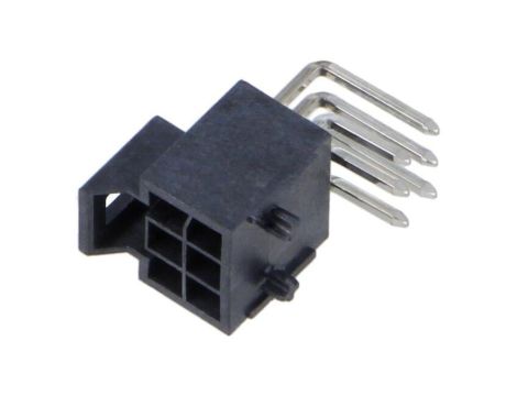 Złącze przewód-płytka, gniazdo, męskie, PIN: 6, Nano-Fit, kątowe 105314-1206