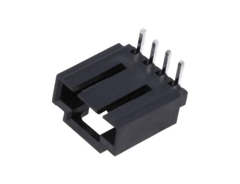 Złącze przewód-płytka, gniazdo, męskie, PIN: 4, SL, kątowe 90, THT 70553-0038