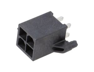 Złącze przewód-płytka, gniazdo, męskie, PIN: 4, Mini-Fit Jr, 9A 46207-0004