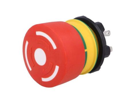 Przełącznik bezpieczeństwa 22mm Poz.stab: 2 NC x2 czerwony 84-5340.0020