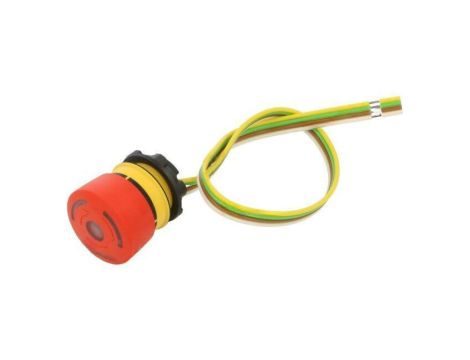 Przełącznik bezpieczeństwa 22mm Poz.stab: 2 NC czerwony LED 84-5221.2B40