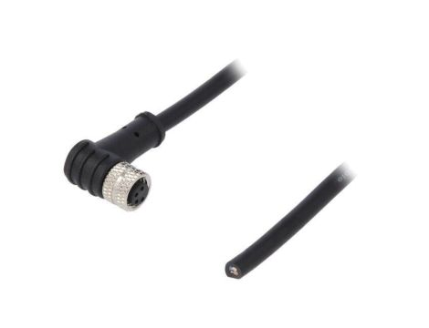 Złącze M8 żeńskie PIN: 4 3A 30V IP65 IP67 kątowe 90 wtyk PM-M8A-04P-FF-SR7A01-00A(H)