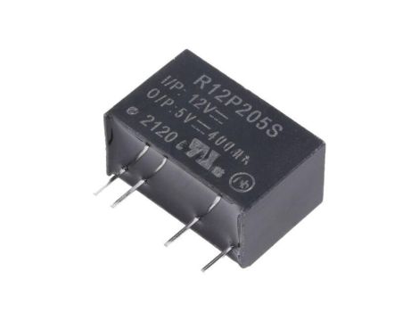 Przetwornica DC/DC, 2W, Uwej: 10,8...13,2VDC, Uwyj: 5VDC, 0,4A, THT, R12P205S