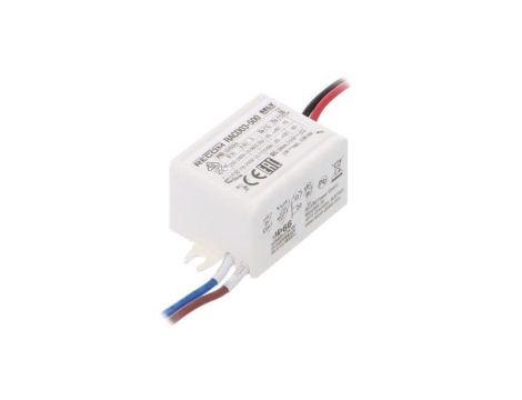 Zasilacz impulsowy, LED, 3...9,5VDC, 0,5A, IP66, przewody, RACD03-500