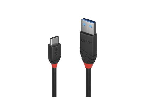 Kabel USB 3.2 typu A-C o długości 0,15 m, 10 Gb/s, linia czarna