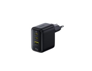 Baseus GaN EnerFill FE22 E0123500 70W szybka ładowarka sieciowa z 2 gniazdami USB-C PD oraz USB