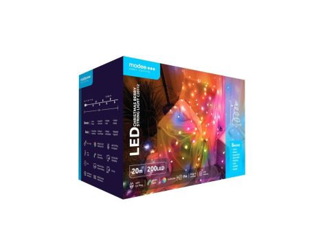 Lampki Kulki Modee 20m 200LED wielokolorowe ML-C20112