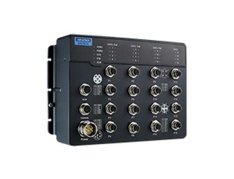 Zarządzalny Switch Ethernet PoE EN50155 z 12FE+4GE, 24-110VDC EKI-9516E-4GMPX-AE