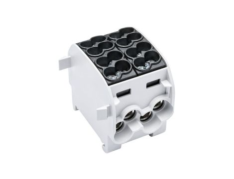 Blok rozdzielczy odgałęźny podwójny Al/Cu (max. 2x 25mm2) na szynę TH35 czarny SCB 25-2 SIMBLOCK SIMET