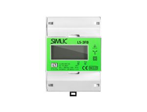 Licznik zużycia energii elektrycznej MID 2-kierunkowy 3-fazowy 10/100A 4-modułowy z wyświetlaczem LCD SIMLIC