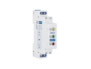 Lampka modułowa sygnalizacyjna (kontrolna) LED 3-kolorowa 3-fazowa 230V AC SIMLIC
