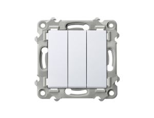 Łącznik potrójny SZAFIR biały 10AX OSPEL ŁP-13Z/m/00